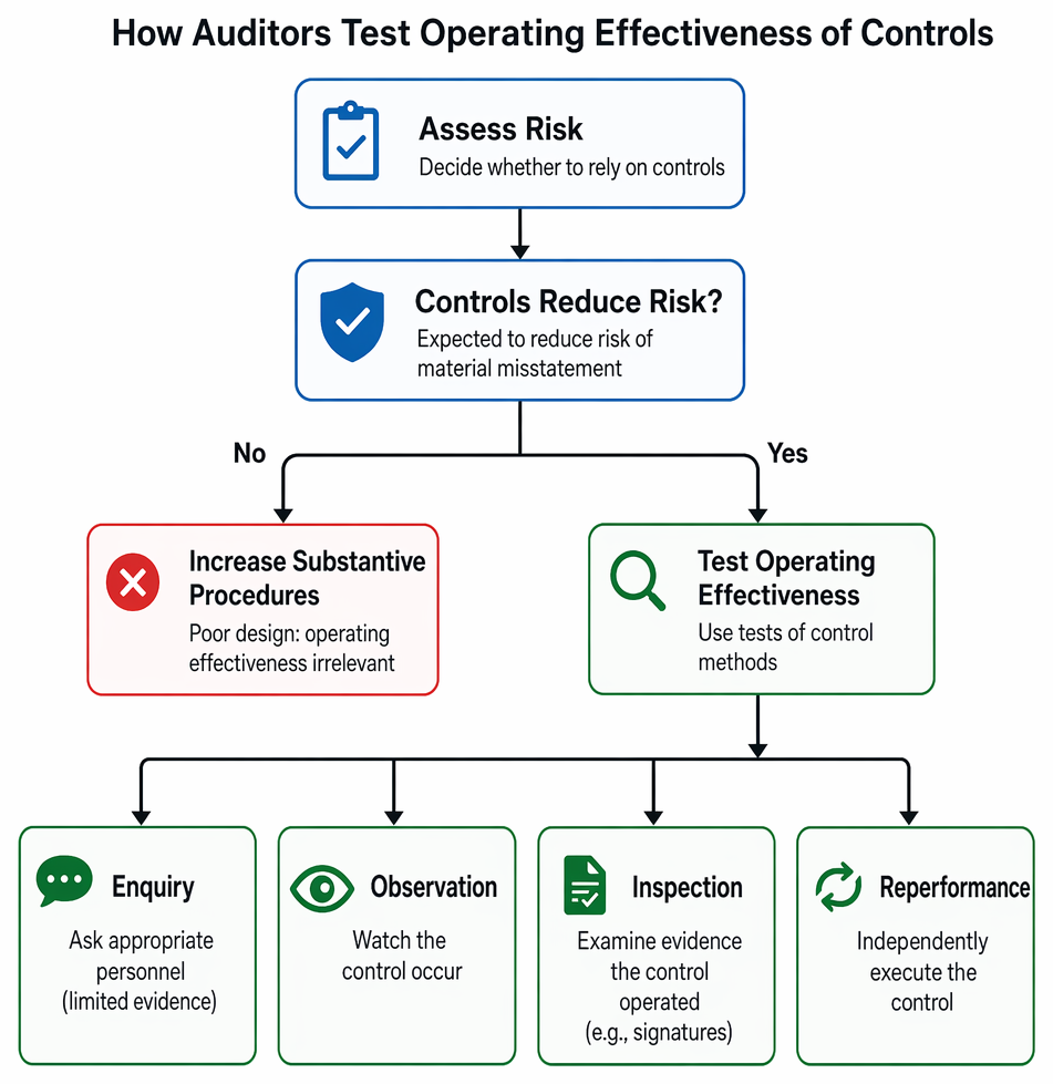 PastPaperHero | Tests of controls and control deficiencies - Design vs ...