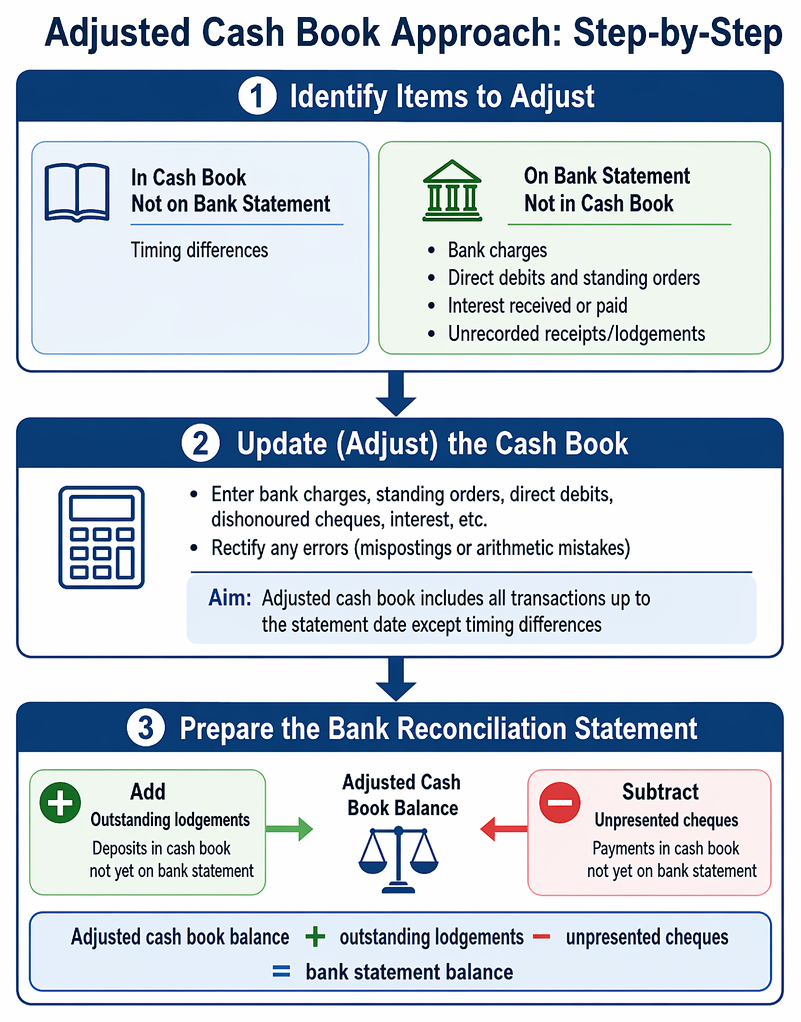 Reconciliation Approach PastPaperHero | Bank reconciliation fundamentals - Adjusted cash book ...