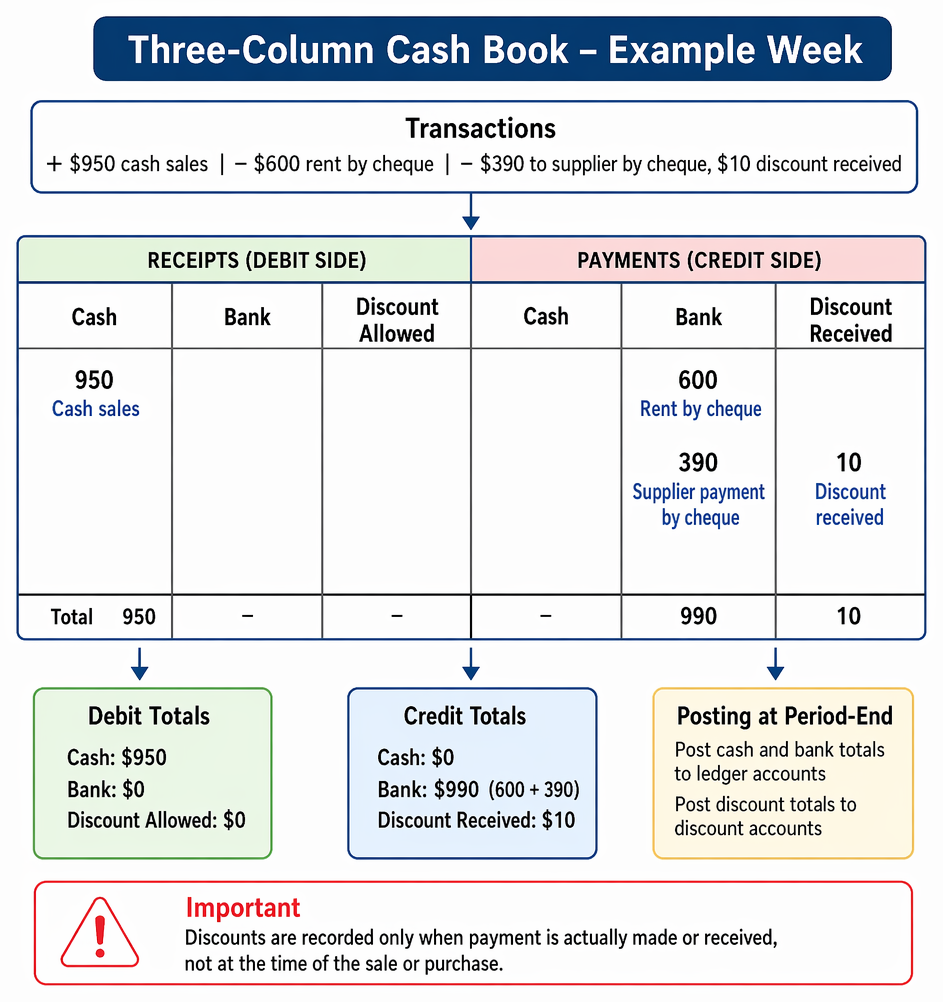 PastPaperHero | Cash book structure and use - Single, two, and three ...