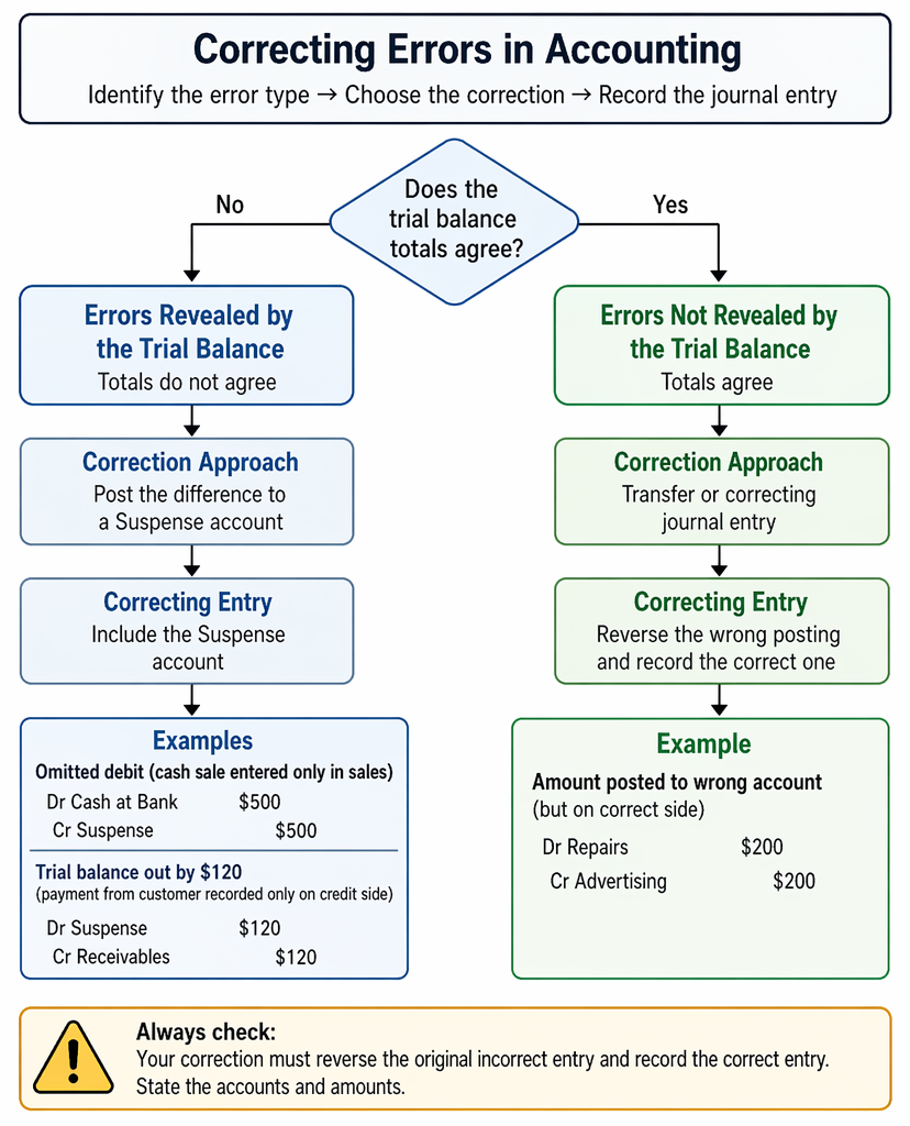PastPaperHero | The journal and adjustments - Correcting entries and ...