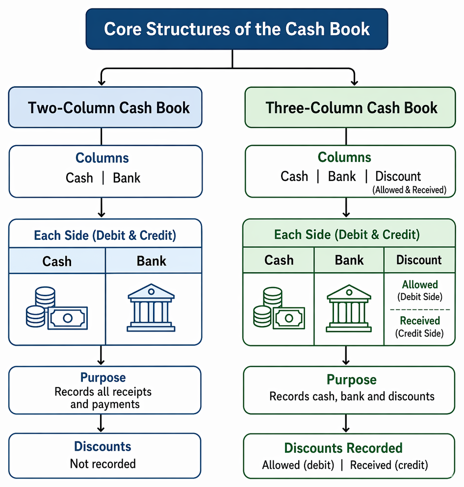 PastPaperHero | Cash book structures - Two- and three-column cash books