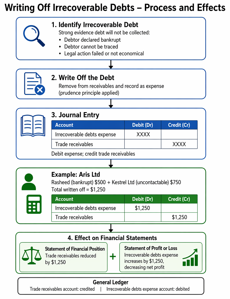 PastPaperHero | Receivables adjustments - Irrecoverable debts write-off