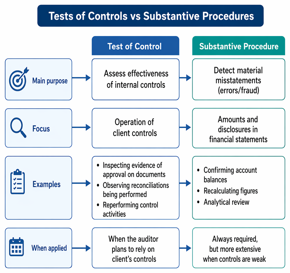 PastPaperHero | Tests of controls - Distinguishing tests of controls ...