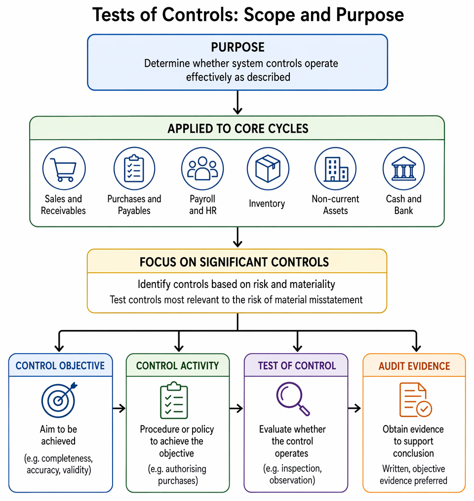 Control Testing Methods PastPaperHero | Tests of controls - Testing controls over key areas