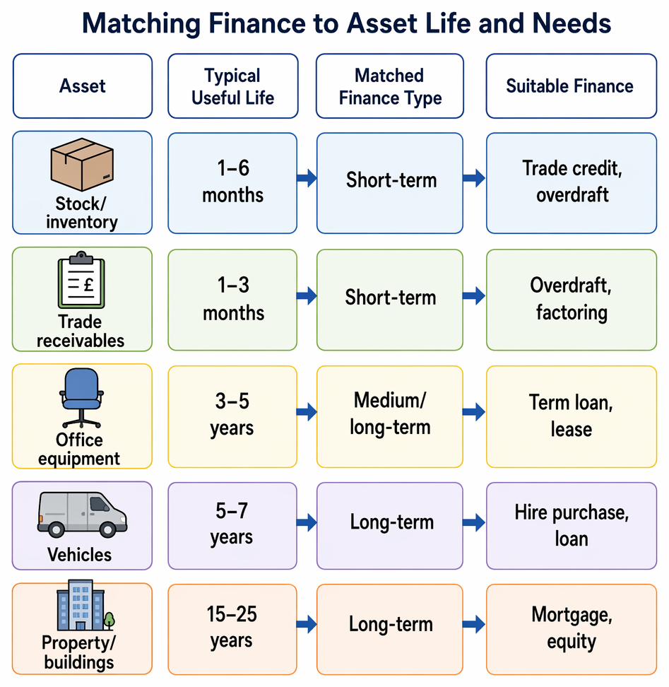 Poor matching of finance to asset life and the resulting liquidity, refinancing, interest cost, and flexibility risks.