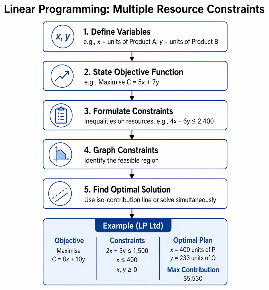 CVP calculations linking known inputs to formulas for break-even units, target sales revenue, and margin of safety in units and percentage.