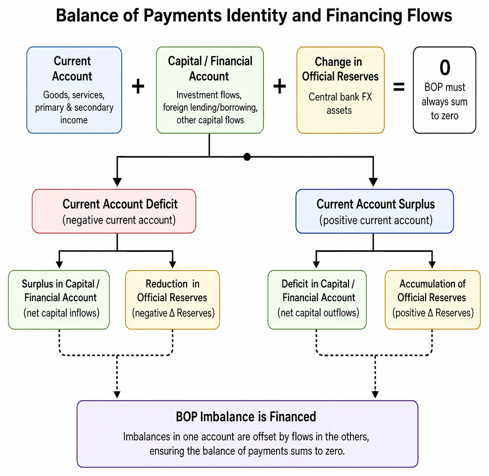Current account deficits affect exchange rates through trade flows, portfolio reallocation, and external debt dynamics, including depreciation, higher yields, and capital outflows.