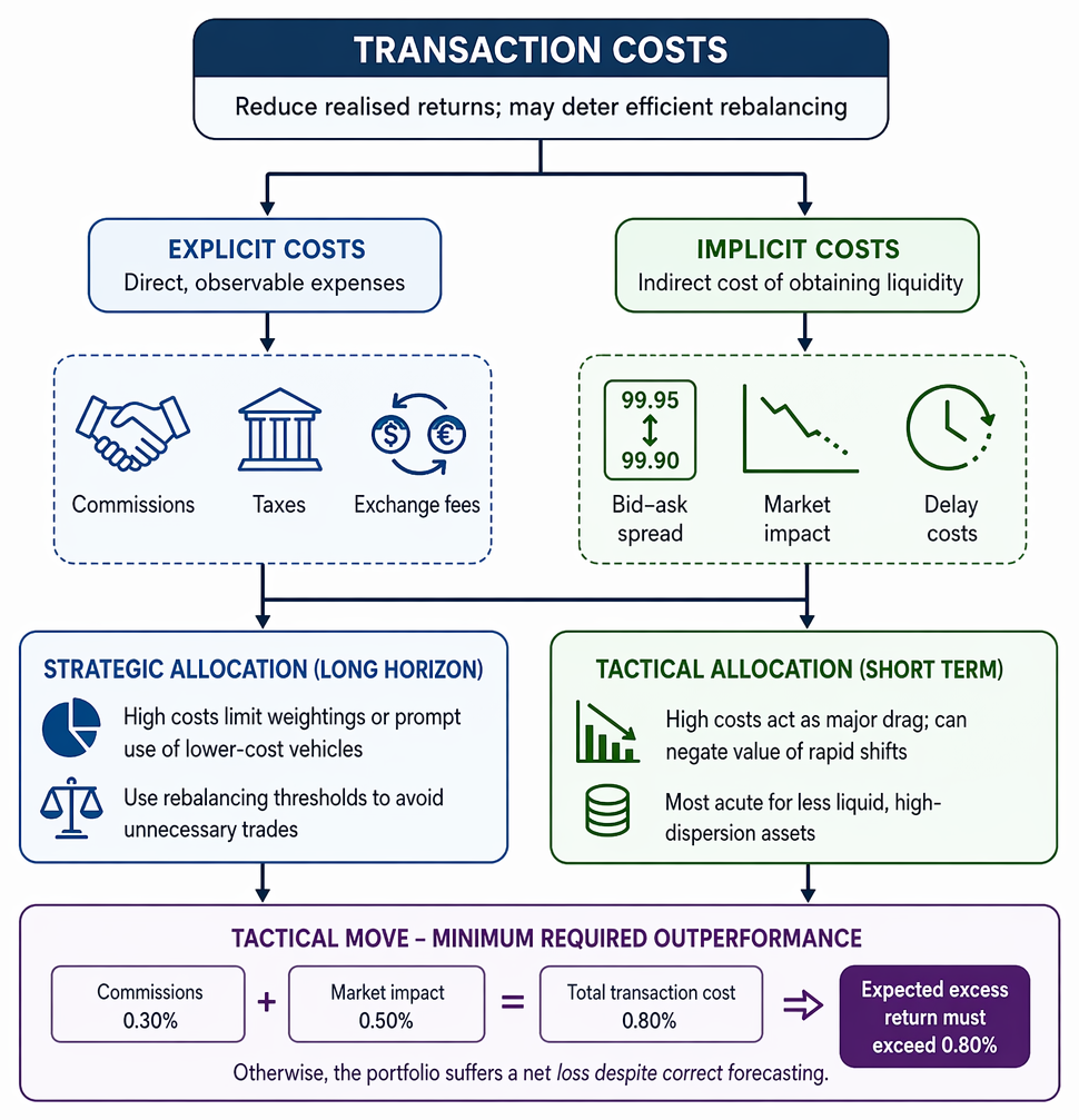 Liquidity-constraint assessment in asset allocation, from cash-flow needs and holding liquidity to liquidity buffers, funding rules, and allocation effects.