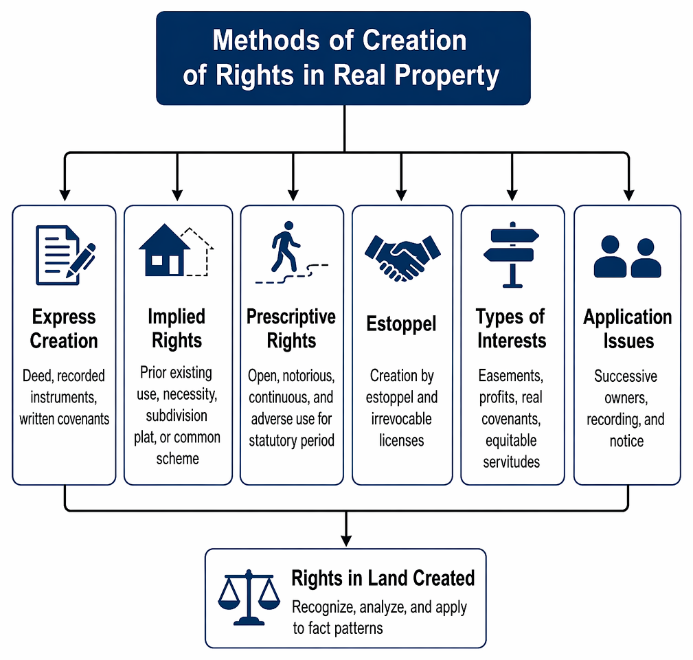 Creation Rights PastPaperHero | Rights in real property - Methods of creation