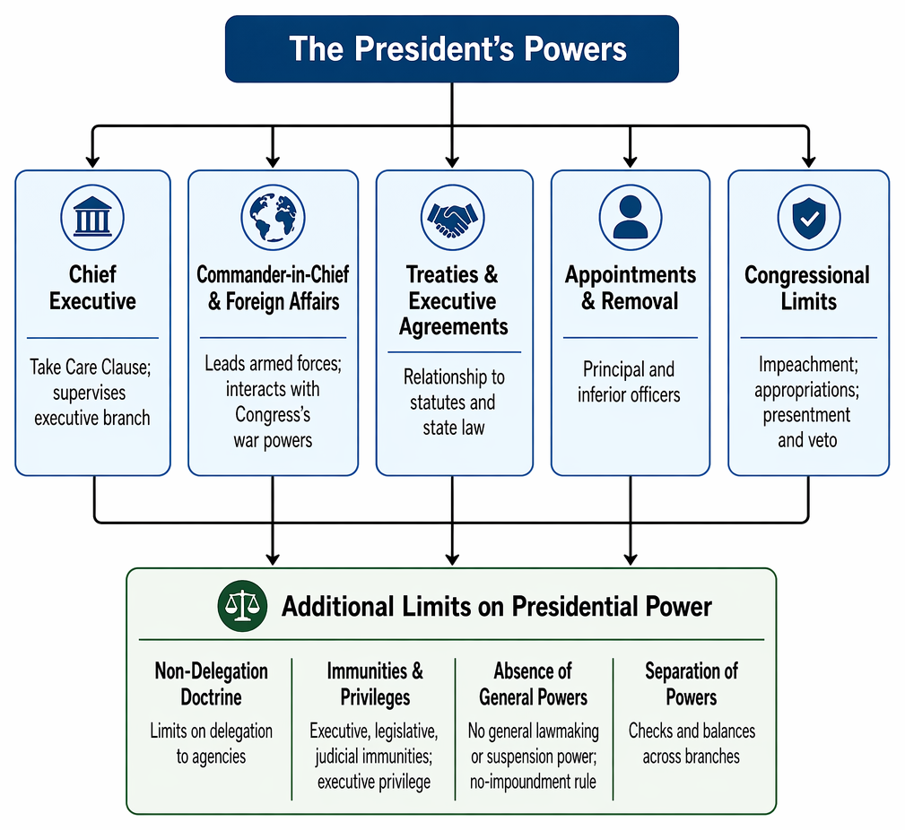 Appointments Clause rules for principal and inferior officers, including presidential nomination, Senate confirmation, and statutory vesting of inferior-officer appointments.