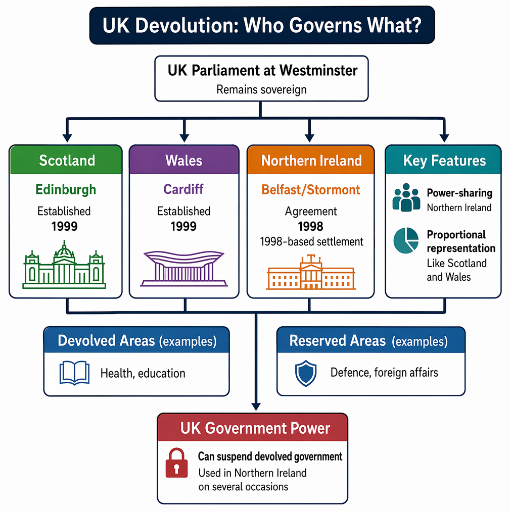 PastPaperHero | Political geography - Devolved institutions and powers ...